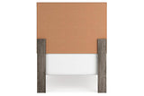 Ralinksi Gray Twin Panel Bed by Ashley at Eve Furniture
