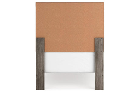 Ralinksi Gray Twin Panel Bed by Ashley at Eve Furniture