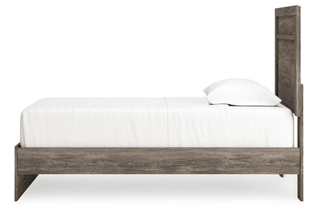 Ralinksi Gray Twin Panel Bed by Ashley at Eve Furniture