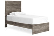 Ralinksi Gray Twin Panel Bed by Ashley at Eve Furniture