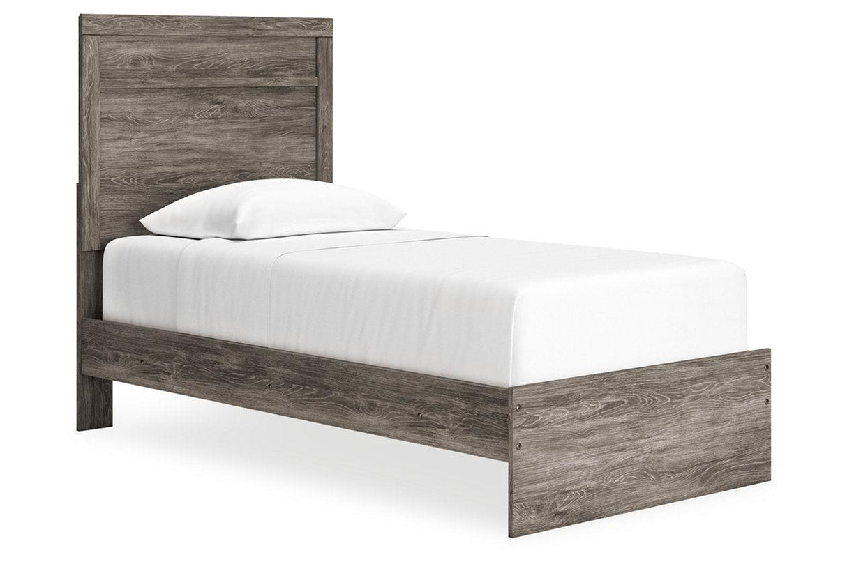 Ralinksi Gray Twin Panel Bed by Ashley at Eve Furniture