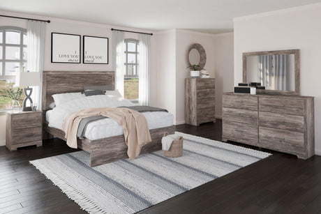 Ralinksi Gray Queen Panel Bed by Ashley at Eve Furniture