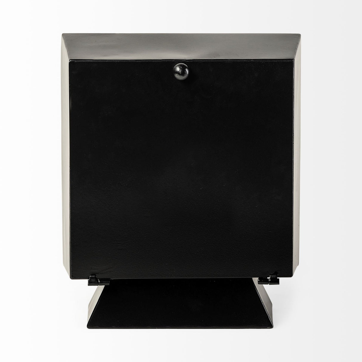 Ralph I Black Metal Square Table Clock by Mercana at Eve Furniture