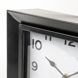 Ralph I Black Metal Square Table Clock by Mercana at Eve Furniture