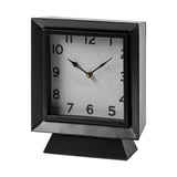 Ralph I Black Metal Square Table Clock by Mercana at Eve Furniture