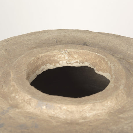 Rama Large Beige Paper Mache Floor Vase by Mercana at Eve Furniture