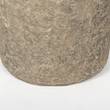 Rama Small Gray Paper Mache Floor Vase by Mercana at Eve Furniture
