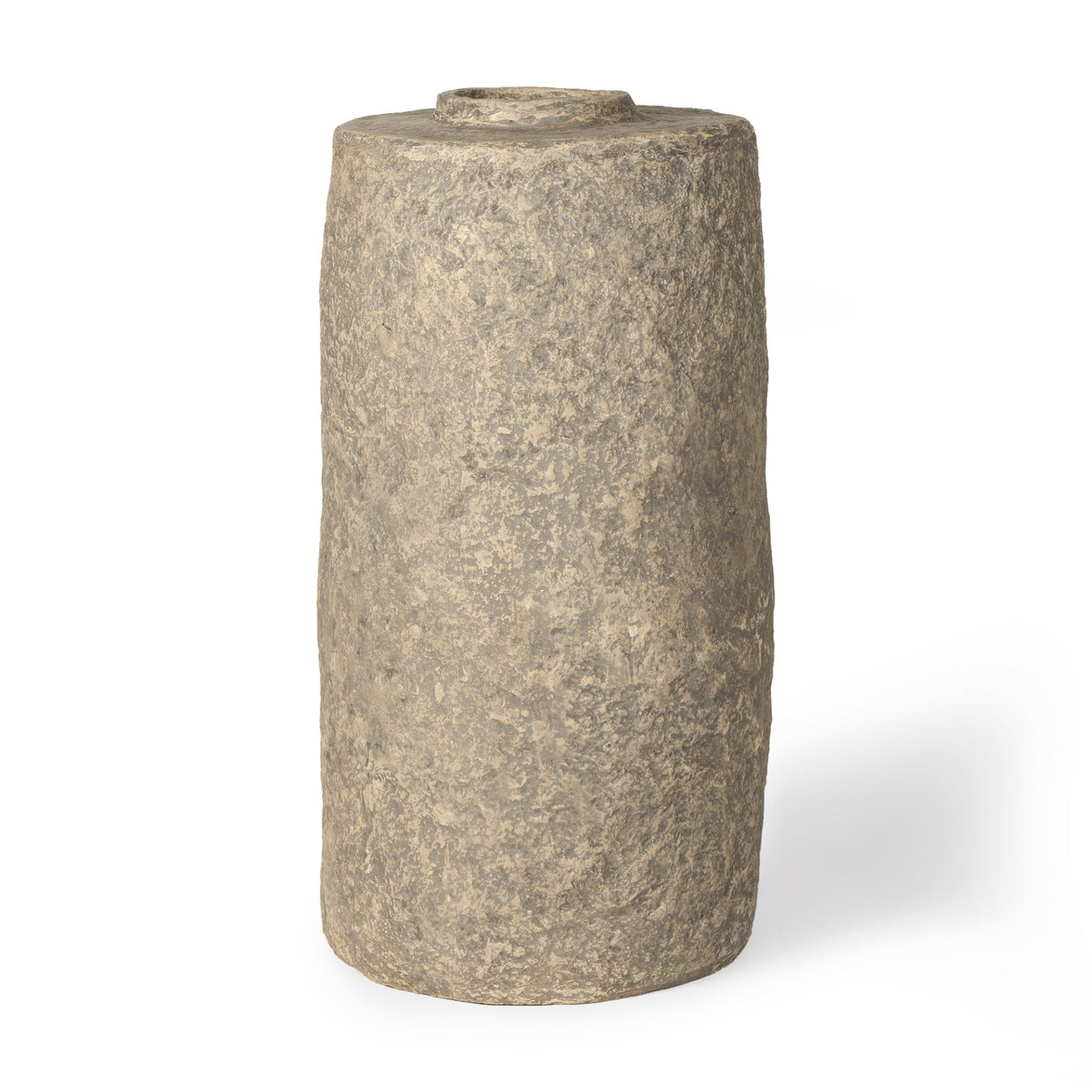 Rama Small Gray Paper Mache Floor Vase by Mercana at Eve Furniture