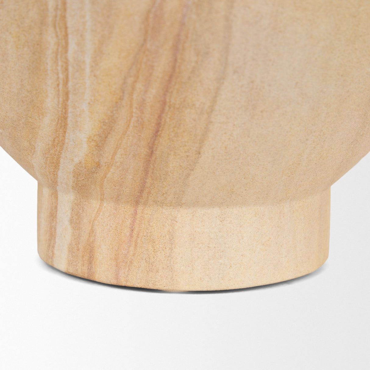 Ramira Beige Sandstone Decorative Pedestal Bowl by Mercana at Eve Furniture