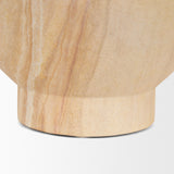 Ramira Beige Sandstone Decorative Pedestal Bowl by Mercana at Eve Furniture