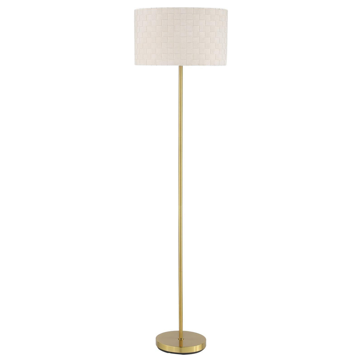 Ramiro Gold Drum Shade Floor Lamp by Coaster at Eve Furniture