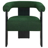 Ramona Green/Black Boucle Upholstered Accent Side Chair