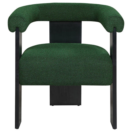 Ramona Green/Black Boucle Upholstered Accent Side Chair