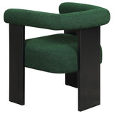 Ramona Green/Black Boucle Upholstered Accent Side Chair