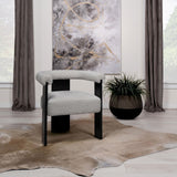 Ramona Taupe/Black Boucle Upholstered Accent Side Chair