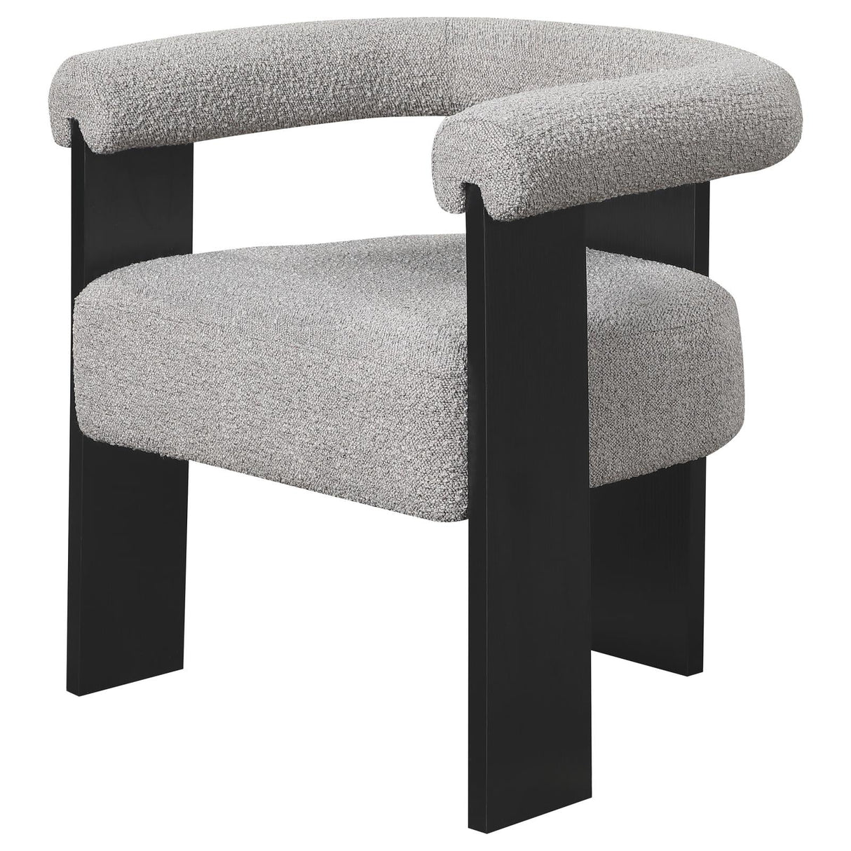 Ramona Taupe/Black Boucle Upholstered Accent Side Chair