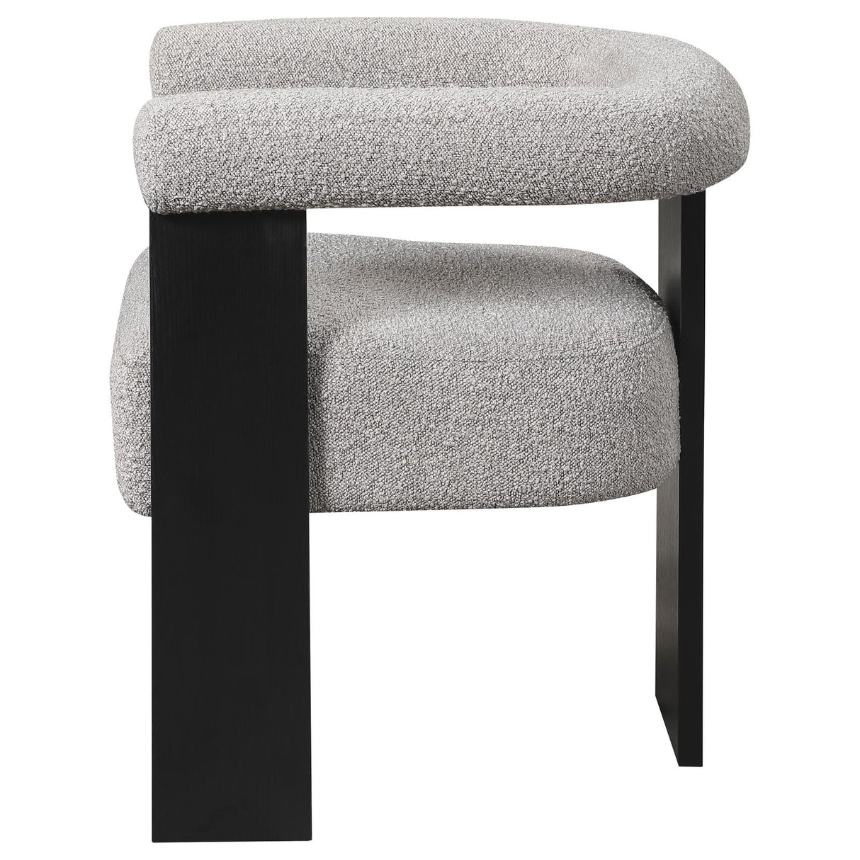 Ramona Taupe/Black Boucle Upholstered Accent Side Chair