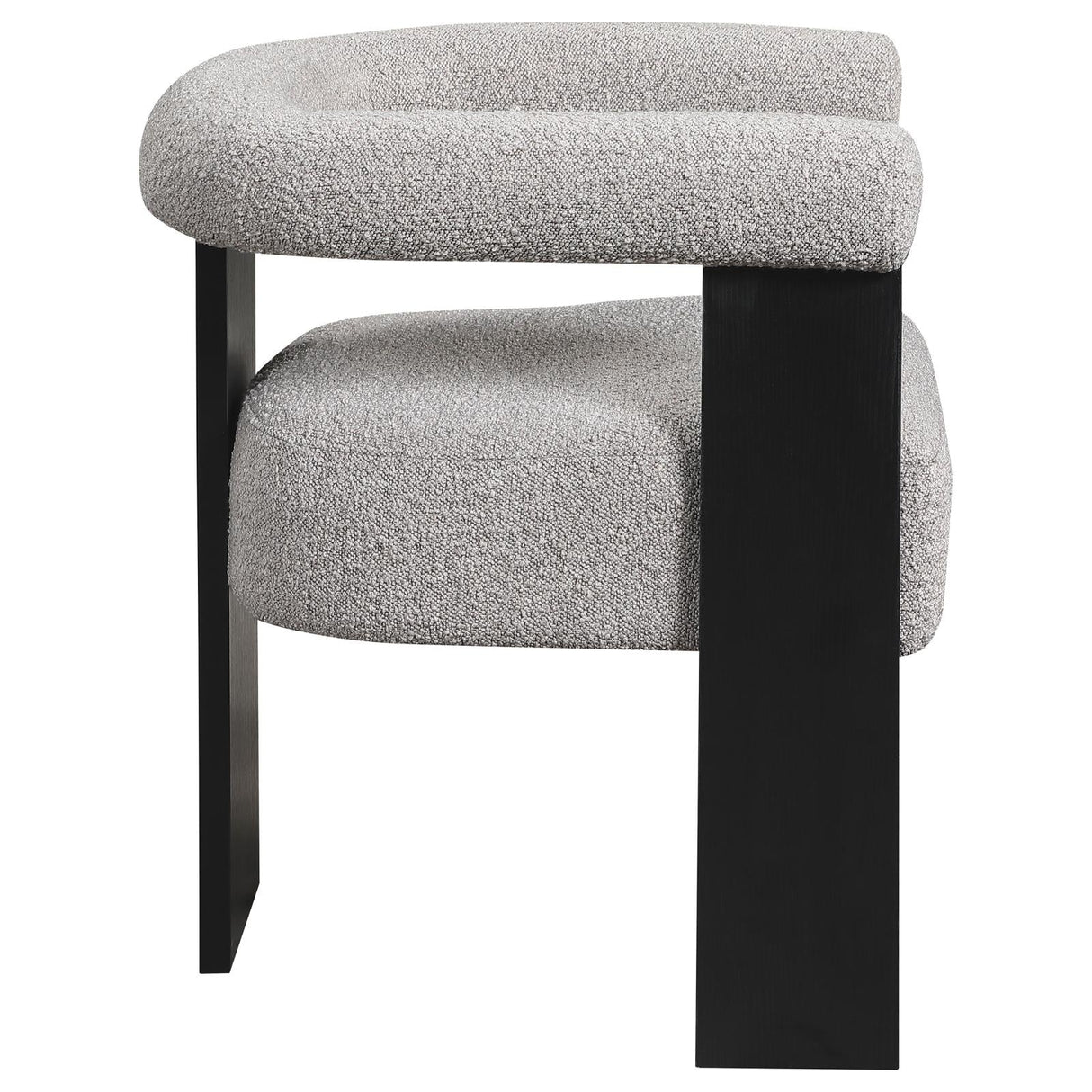 Ramona Taupe/Black Boucle Upholstered Accent Side Chair