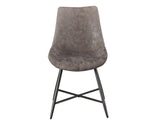 Ramona Brown PU Side Chair, Set of 2 by Steve Silver at Eve Furniture