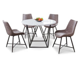 Ramona Tan Marble Top Dining Room Set by Steve Silver at Eve Furniture