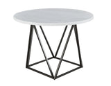 Ramona Tan Marble Top Dining Room Set by Steve Silver at Eve Furniture