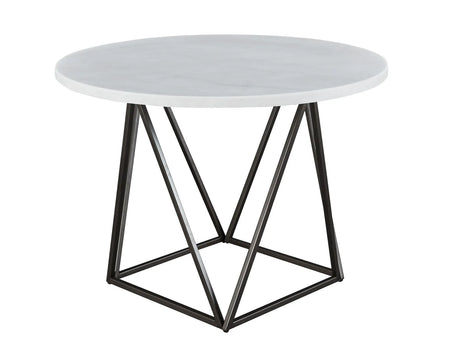 Ramona Tan Marble Top Dining Room Set by Steve Silver at Eve Furniture