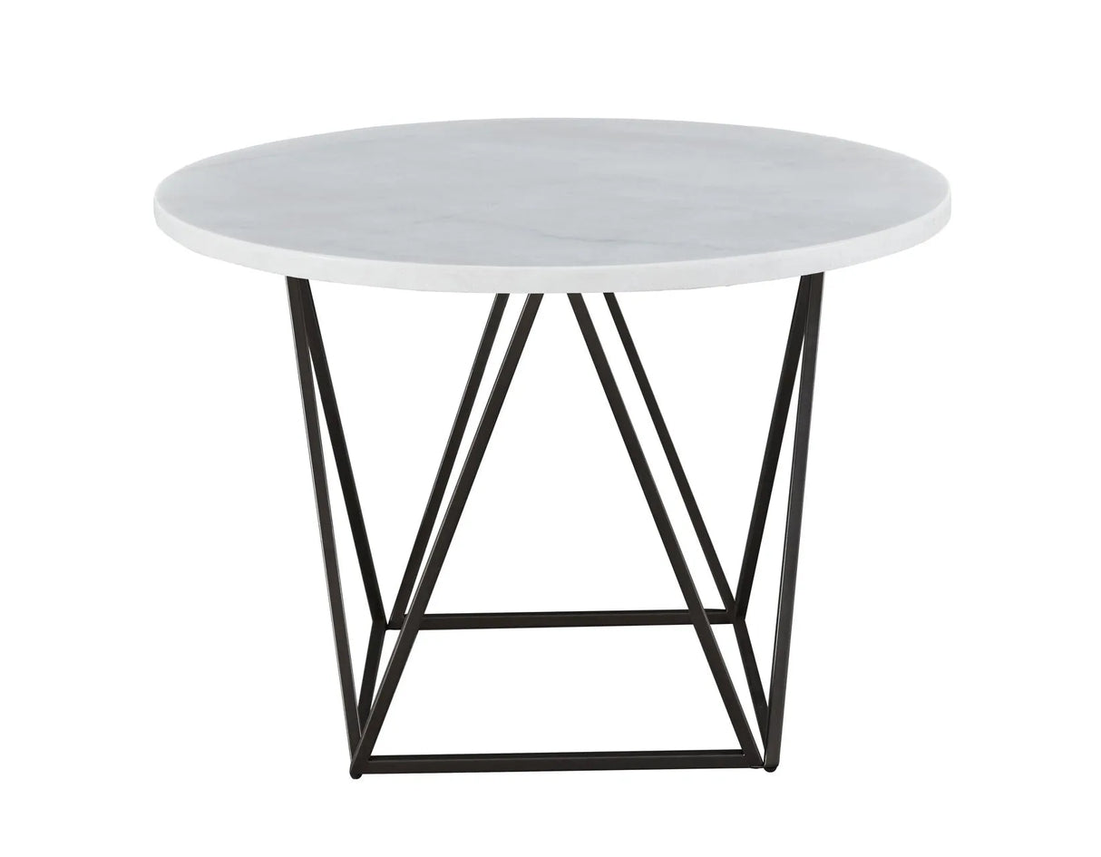 Ramona Tan Marble Top Dining Room Set by Steve Silver at Eve Furniture