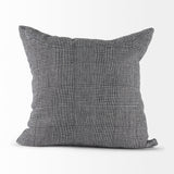 Ramone Black and White Fabric Decorative Pillow Cover by Mercana at Eve Furniture