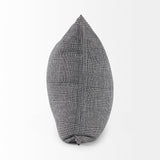 Ramone Black and White Fabric Decorative Pillow Cover by Mercana at Eve Furniture