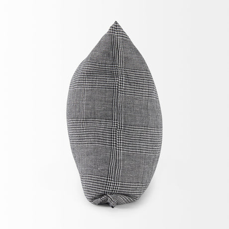 Ramone Black and White Fabric Decorative Pillow Cover by Mercana at Eve Furniture