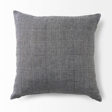 Ramone Black and White Fabric Decorative Pillow Cover by Mercana at Eve Furniture