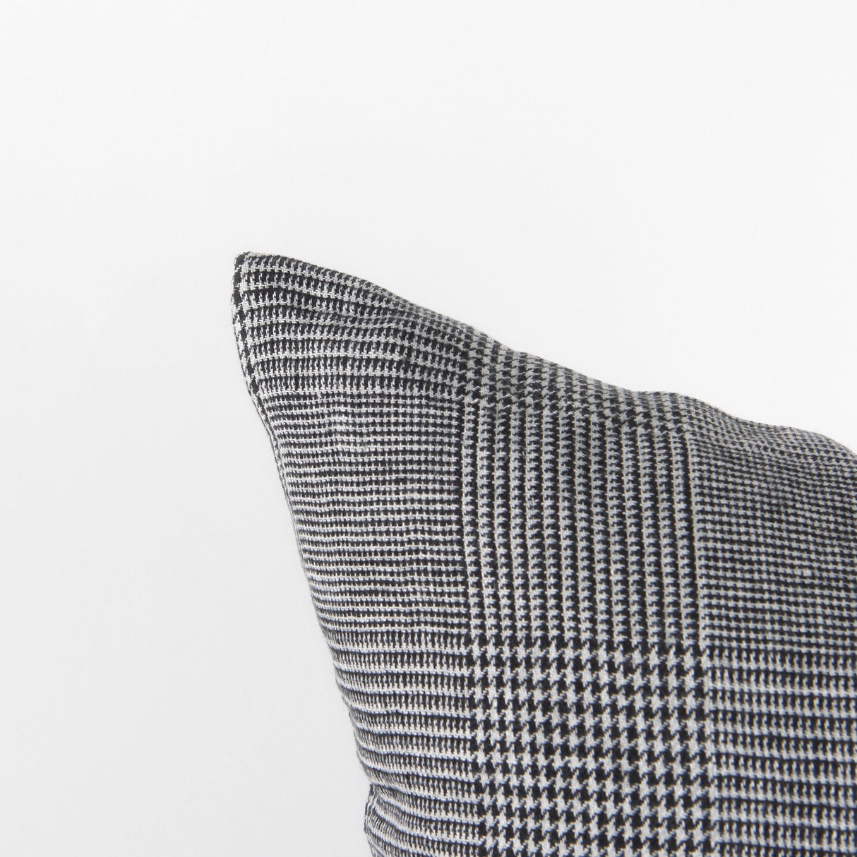 Ramone Black and White Fabric Decorative Pillow Cover by Mercana at Eve Furniture