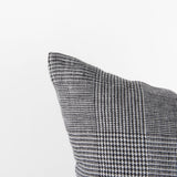 Ramone Black and White Fabric Decorative Pillow Cover by Mercana at Eve Furniture