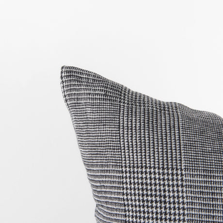 Ramone Black and White Fabric Decorative Pillow Cover by Mercana at Eve Furniture