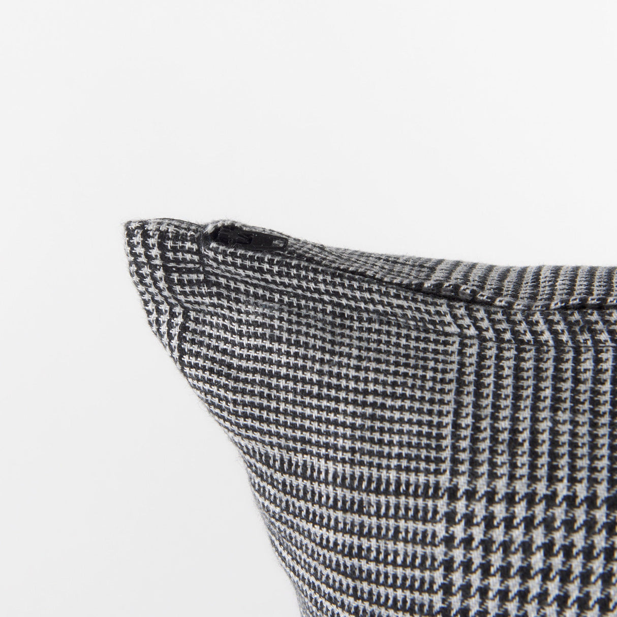 Ramone Black and White Fabric Decorative Pillow Cover by Mercana at Eve Furniture