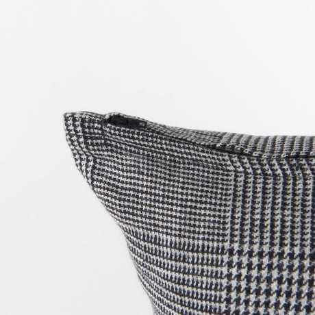 Ramone Black and White Fabric Decorative Pillow Cover by Mercana at Eve Furniture