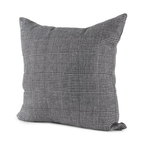 Ramone Black and White Fabric Decorative Pillow Cover by Mercana at Eve Furniture