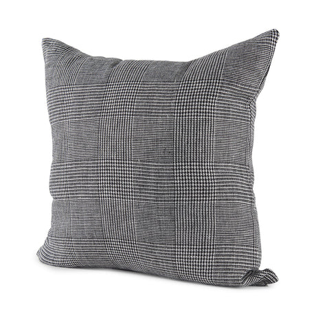 Ramone Black and White Fabric Decorative Pillow Cover by Mercana at Eve Furniture