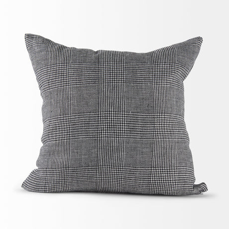 Ramone Black and White Fabric Pillow Cover w/Non-Allergen Filler, Set of 2 by Mercana at Eve Furniture