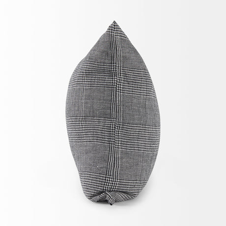 Ramone Black and White Fabric Pillow Cover w/Non-Allergen Filler, Set of 2 by Mercana at Eve Furniture