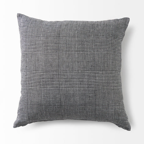 Ramone Black and White Fabric Pillow Cover w/Non-Allergen Filler, Set of 2 by Mercana at Eve Furniture