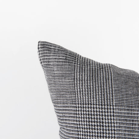 Ramone Black and White Fabric Pillow Cover w/Non-Allergen Filler, Set of 2 by Mercana at Eve Furniture
