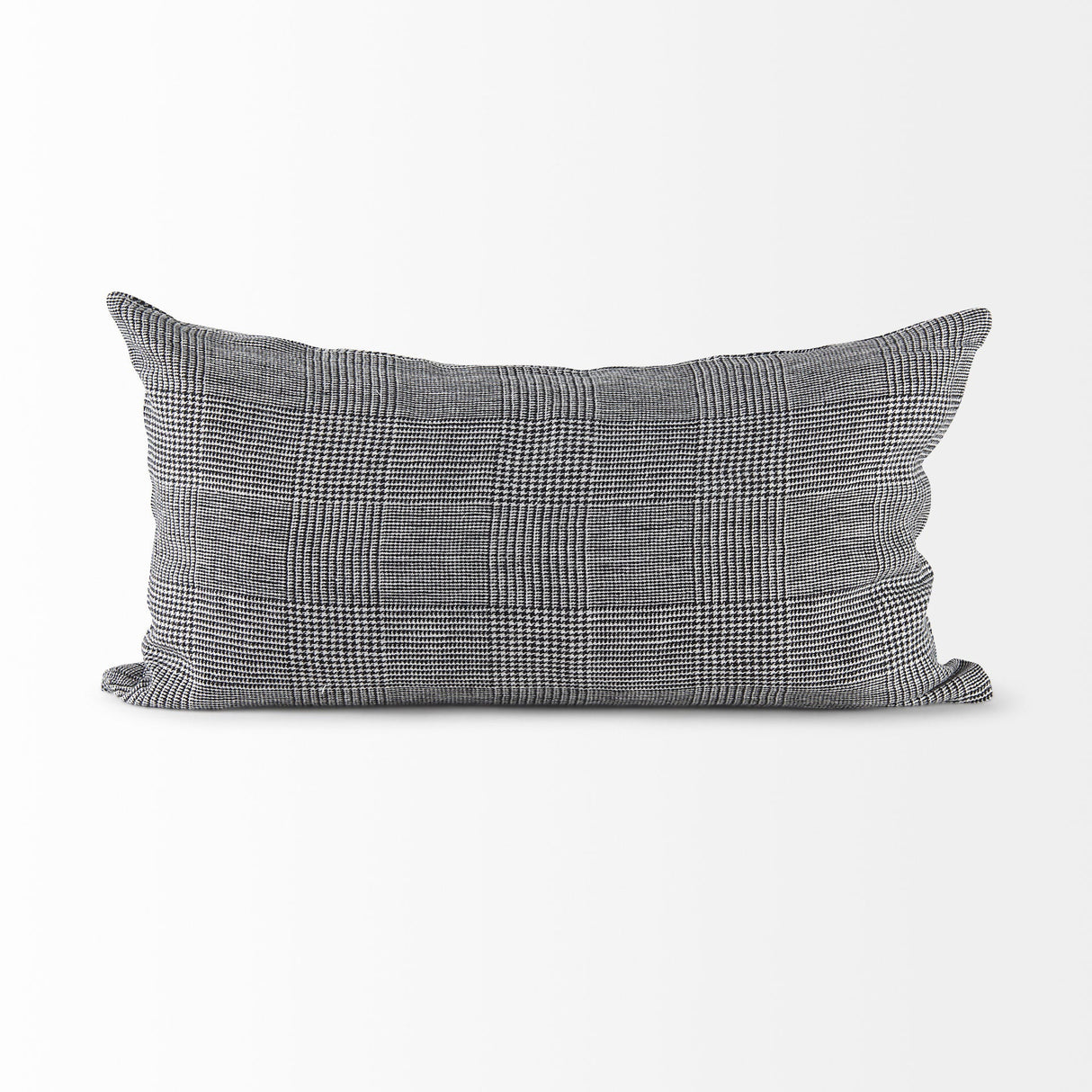 Ramone White and Black Fabric Decorative Pillow Cover by Mercana at Eve Furniture