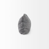 Ramone White and Black Fabric Decorative Pillow Cover by Mercana at Eve Furniture