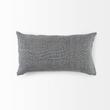 Ramone White and Black Fabric Decorative Pillow Cover by Mercana at Eve Furniture