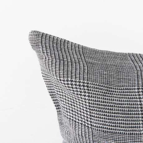 Ramone White and Black Fabric Decorative Pillow Cover by Mercana at Eve Furniture