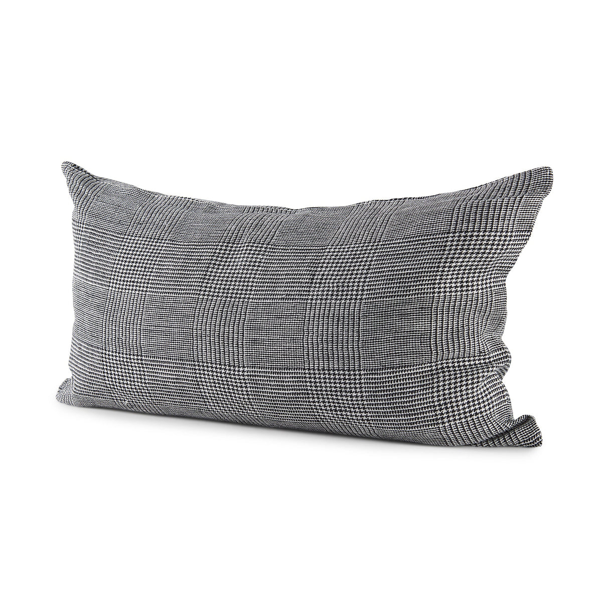 Ramone White and Black Fabric Decorative Pillow Cover by Mercana at Eve Furniture