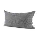 Ramone White and Black Fabric Decorative Pillow Cover by Mercana at Eve Furniture