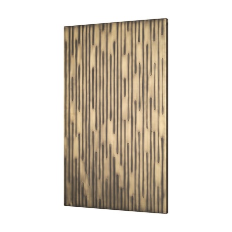 Ramos Painted Antiqued Gold Metal Wall Art by Mercana at Eve Furniture