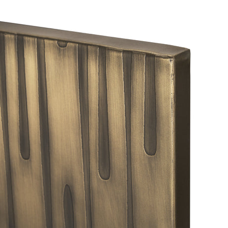 Ramos Painted Antiqued Gold Metal Wall Art by Mercana at Eve Furniture